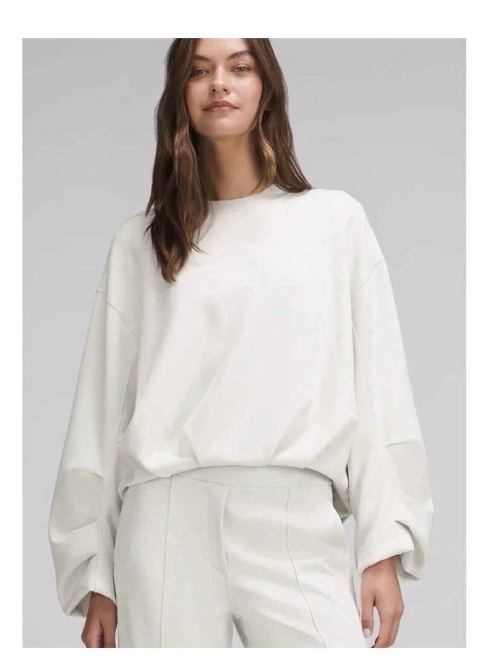 lululemon athletica softstreme voluminous sleeve pullover - S